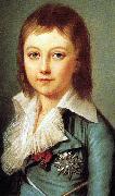 Alexander Kucharsky Portrait of Dauphin Louis Charles of France oil painting artist